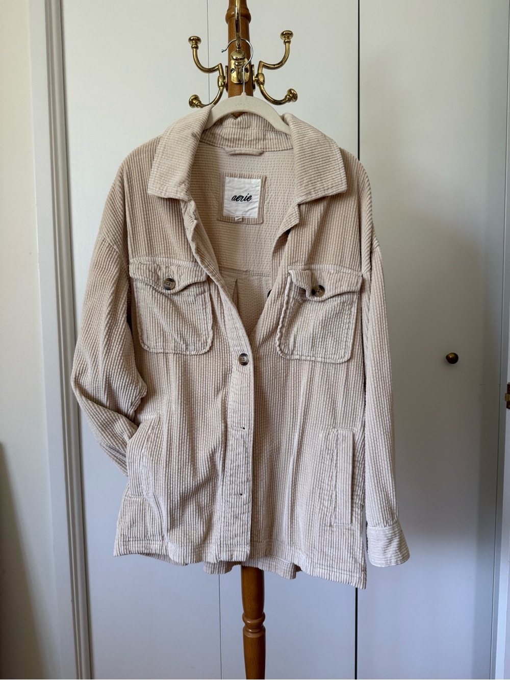 Aerie corduroy shacket